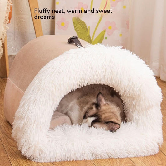 Cozy Portable Pet Nest - Ultimate Comfort & Style for Your Furry