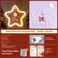 LED Christmas Star Pendant – Festive Window & Door Decoration