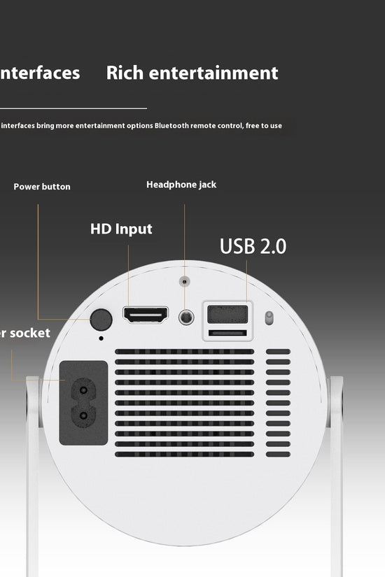 Compact 180° Home Projector