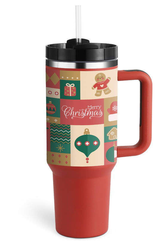 40oz Stainless Steel Tumbler With Straw