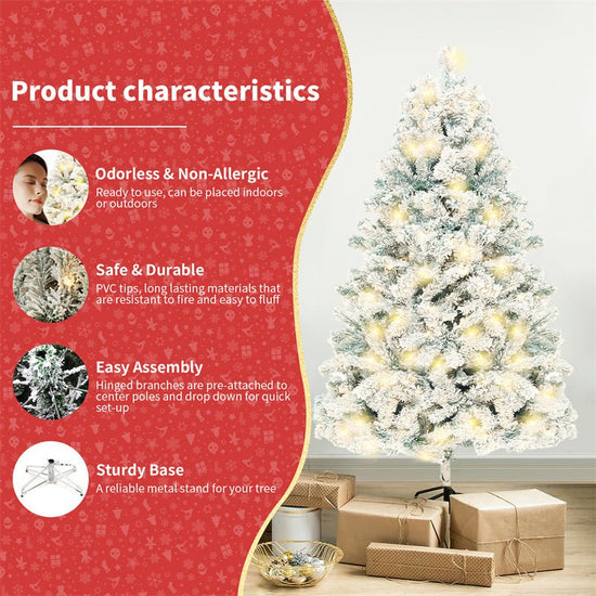 Artificial Snow Christmas Tree – PVC Mini Winter Decor
