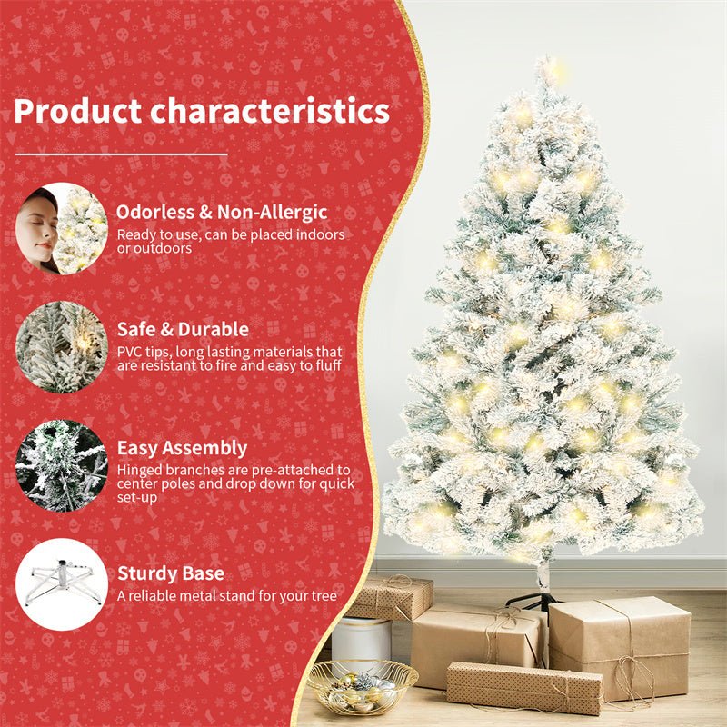 Artificial Snow Christmas Tree – PVC Mini Winter Decor
