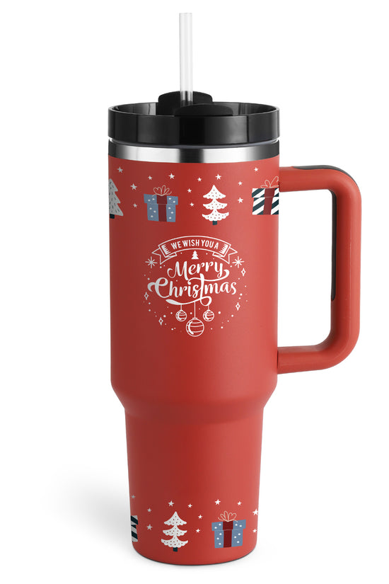 40oz Stainless Steel Tumbler With Straw