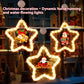 LED Christmas Star Pendant – Festive Window & Door Decoration