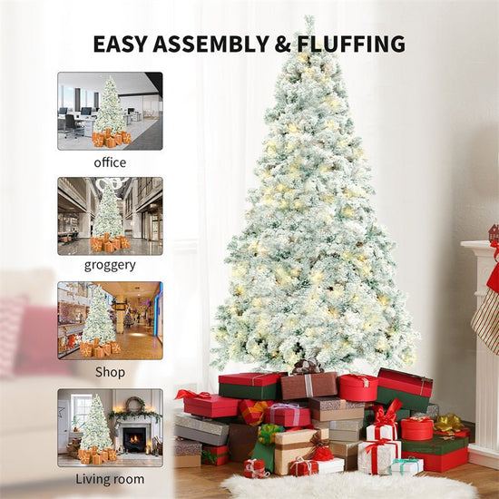 Artificial Snow Christmas Tree – PVC Mini Winter Decor