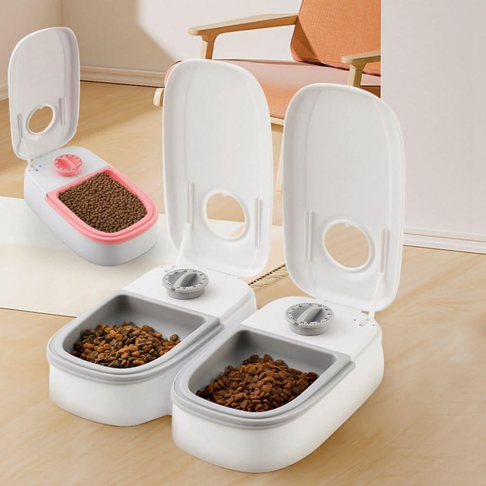 Automatic Smart Pet Feeder: Timer + Stainless Bowl for Dogs & Cats