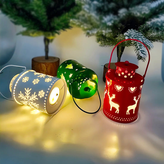 Christmas LED Candle Lantern – Nordic Style Holiday Decoration