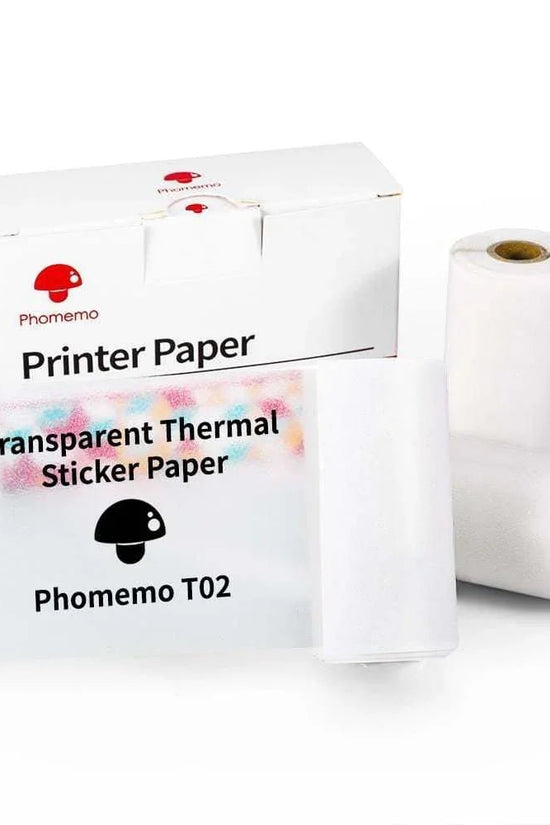 طابعة ملصقات حرارية صغيرة محمولة