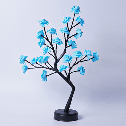 Fairy Rose Tree Table Lamp – Romantic Night Light, USB Operated