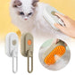 3-in-1 Steamy Pet Grooming Brush | Electric Spray Cat & Dog Hair Removal Comb