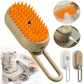 3-in-1 Steamy Pet Grooming Brush | Electric Spray Cat & Dog Hair Removal Comb