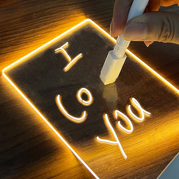 Creative LED Message Board Night Lamp – USB Gift