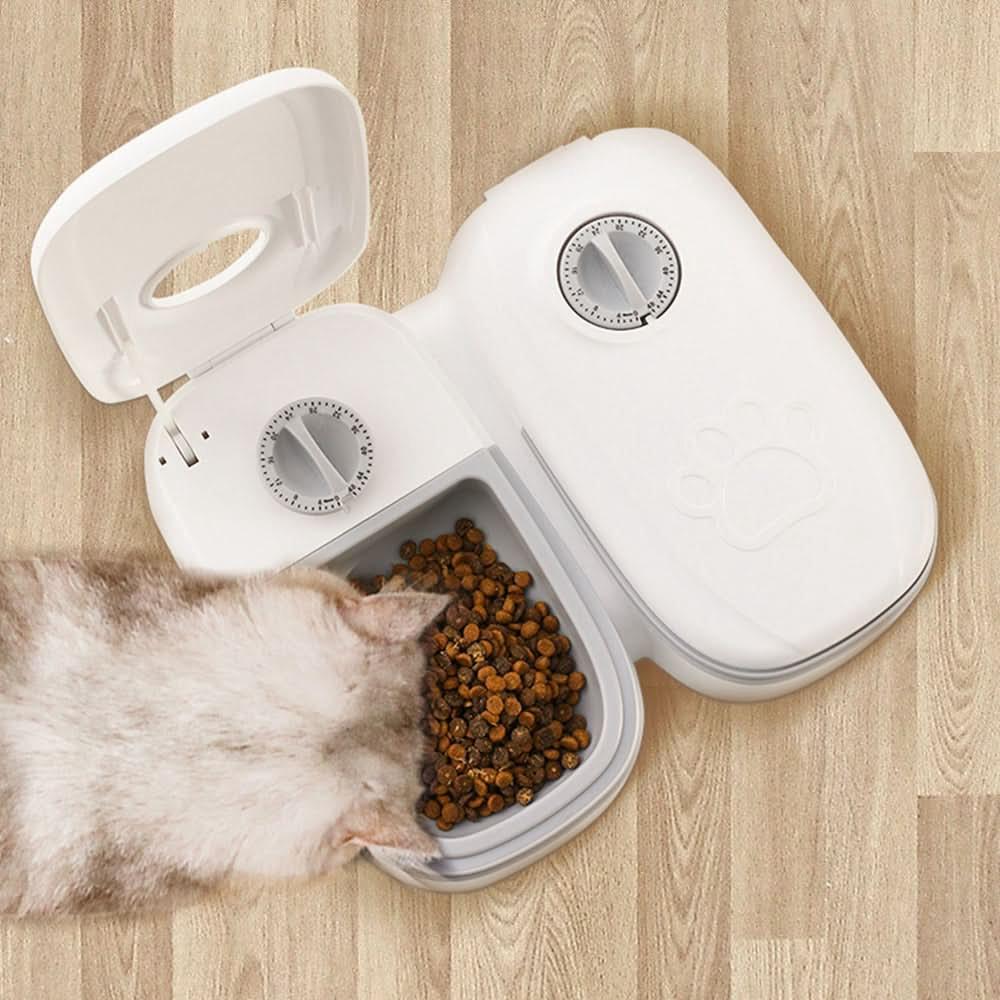 Automatic Smart Pet Feeder: Timer + Stainless Bowl for Dogs & Cats