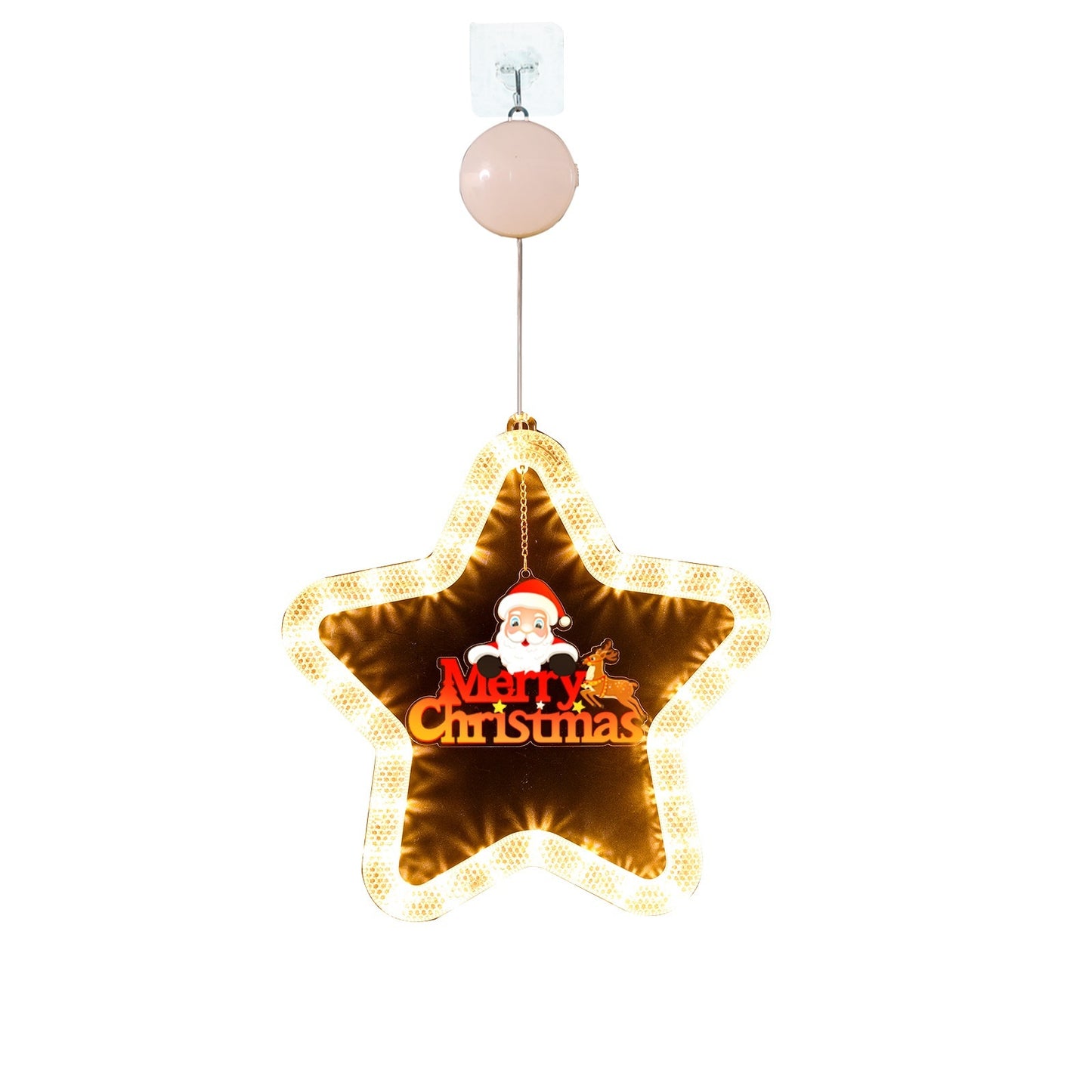 LED Christmas Star Pendant – Festive Window & Door Decoration
