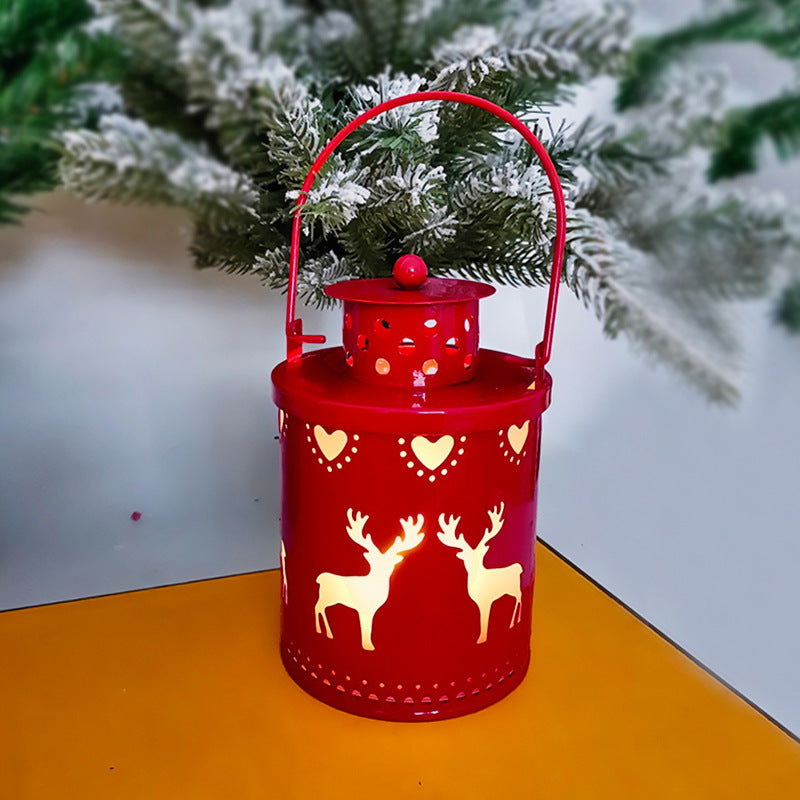 Christmas LED Candle Lantern – Nordic Style Holiday Decoration