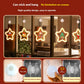 LED Christmas Star Pendant – Festive Window & Door Decoration