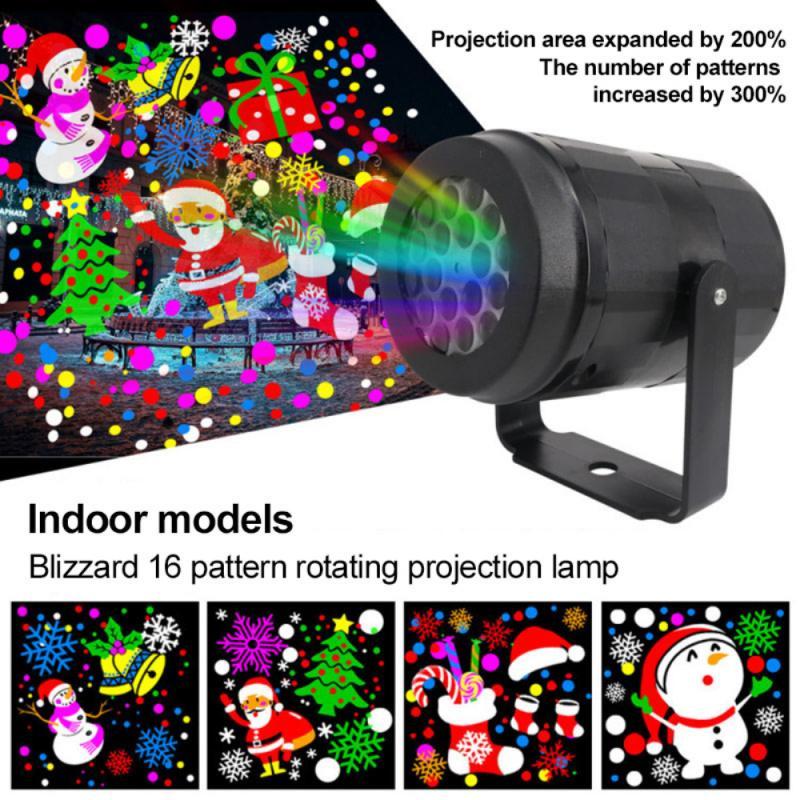 Christmas Snowflake LED Projector Light – Rotating Holiday Decor