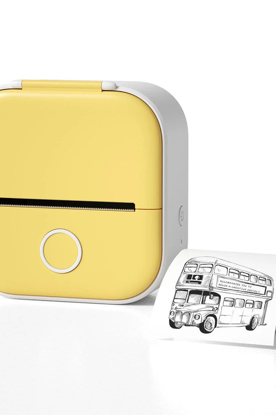 طابعة ملصقات حرارية صغيرة محمولة