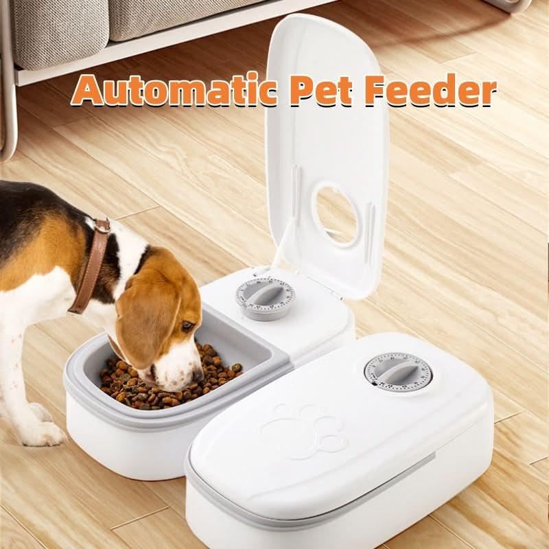 Automatic Smart Pet Feeder: Timer + Stainless Bowl for Dogs & Cats