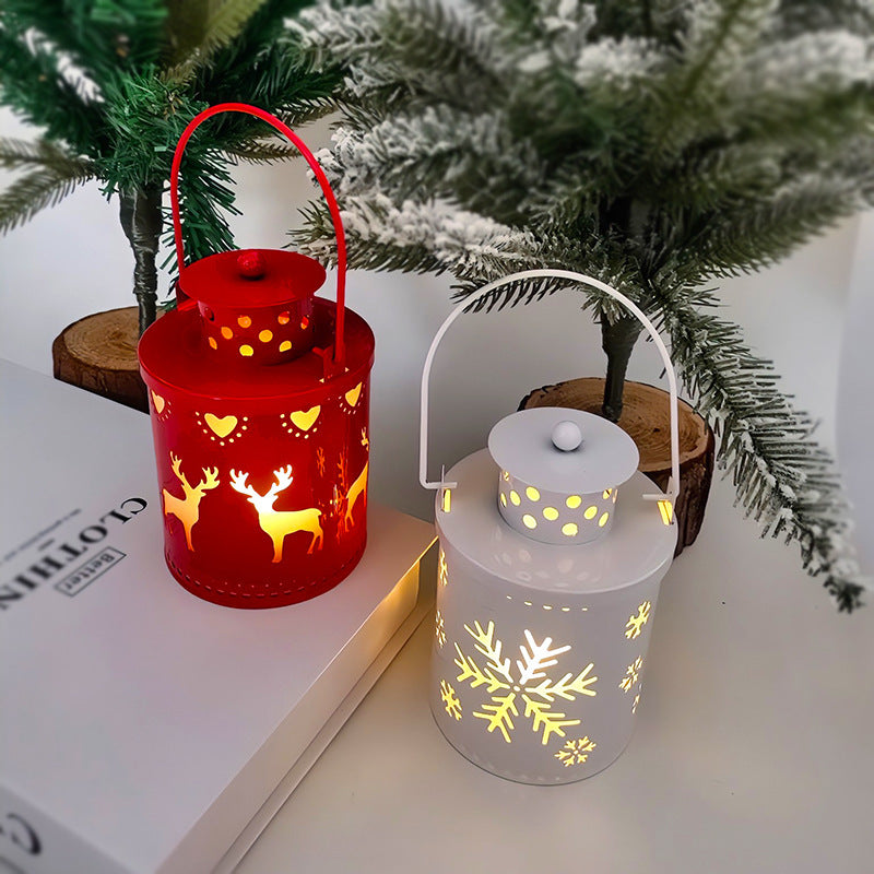 Christmas LED Candle Lantern – Nordic Style Holiday Decoration