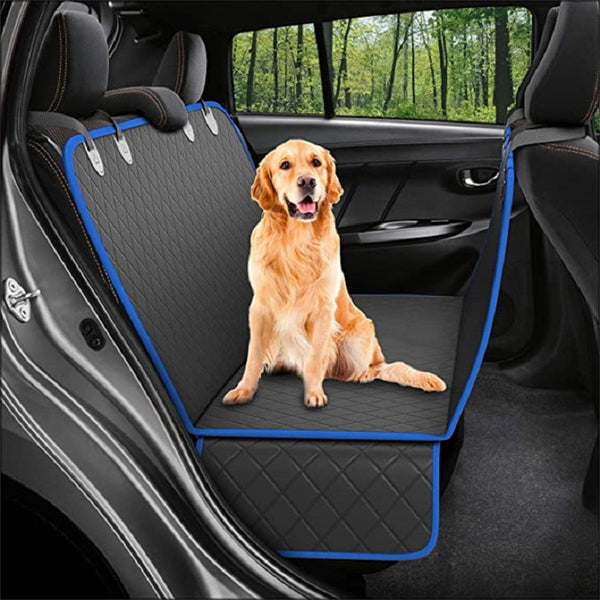 Car Back Seat Pet Cover | Travel Hammock with Mesh Vent & Pocket