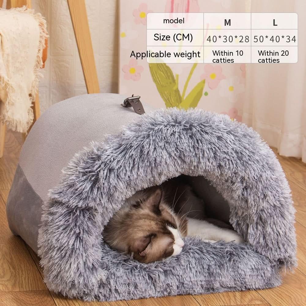 Cozy Portable Pet Nest - Ultimate Comfort & Style for Your Furry