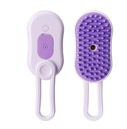 3-in-1 Steamy Pet Grooming Brush | Electric Spray Cat & Dog Hair Removal Comb