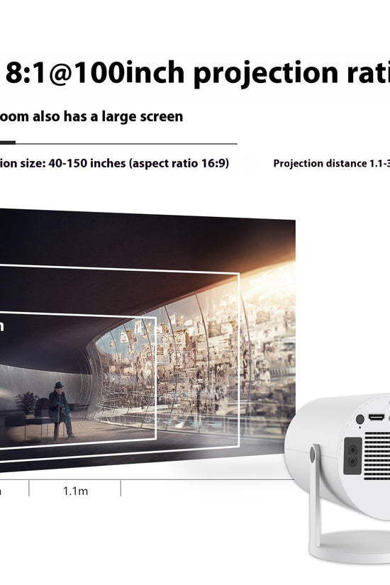 Compact 180° Home Projector