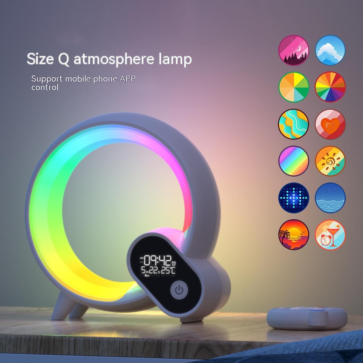 Creative Q Sunrise Alarm Clock with Bluetooth & Color Light