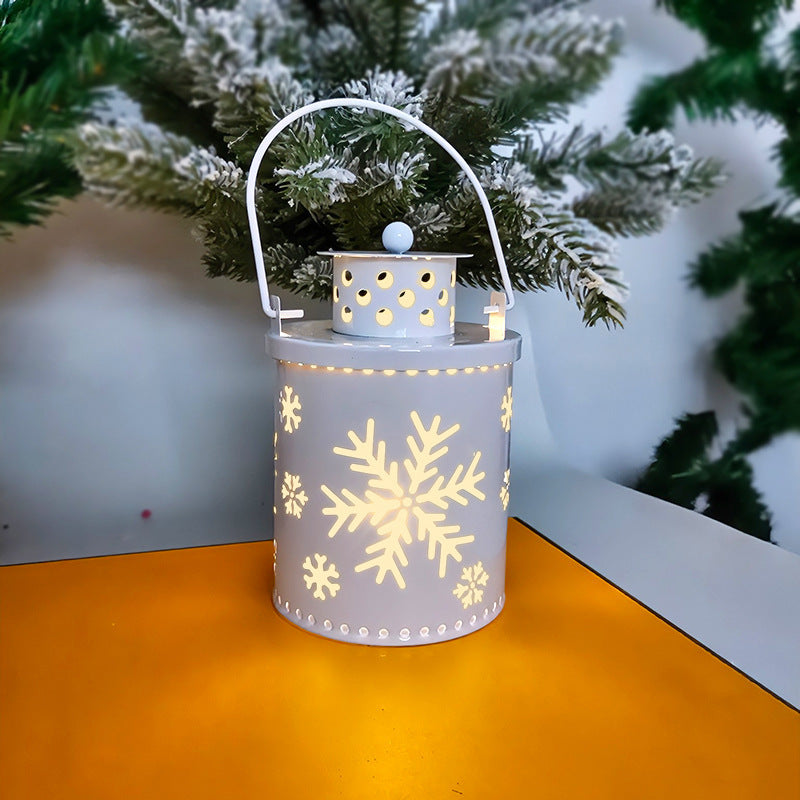 Christmas LED Candle Lantern – Nordic Style Holiday Decoration