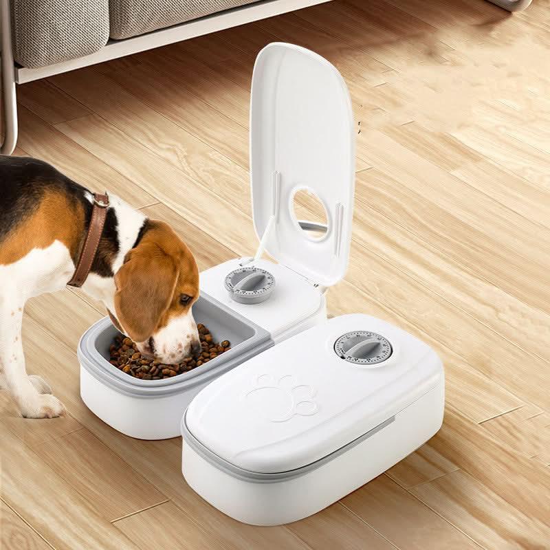 Automatic Smart Pet Feeder: Timer + Stainless Bowl for Dogs & Cats