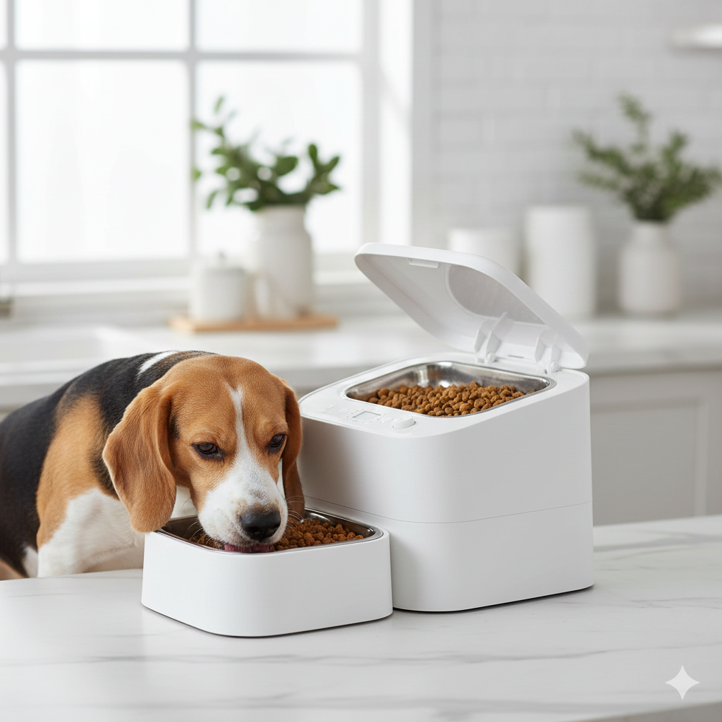 Automatic Smart Pet Feeder: Timer + Stainless Bowl for Dogs & Cats