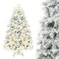 Artificial Snow Christmas Tree - Elegant PVC Winter Wonderland Decor
