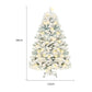 Artificial Snow Christmas Tree - Elegant PVC Winter Wonderland Decor