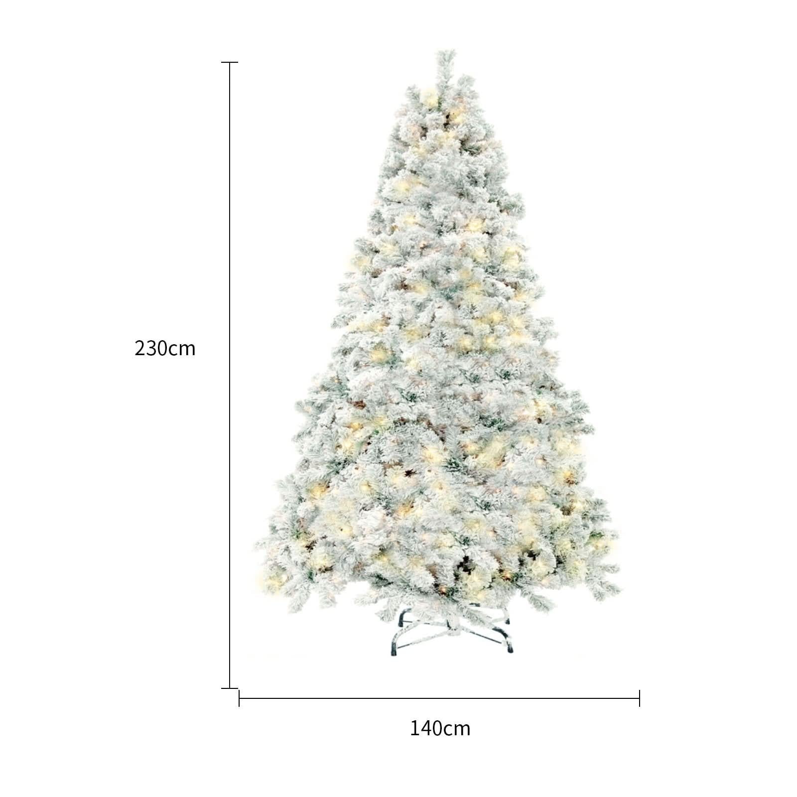 Artificial Snow Christmas Tree - Elegant PVC Winter Wonderland Decor