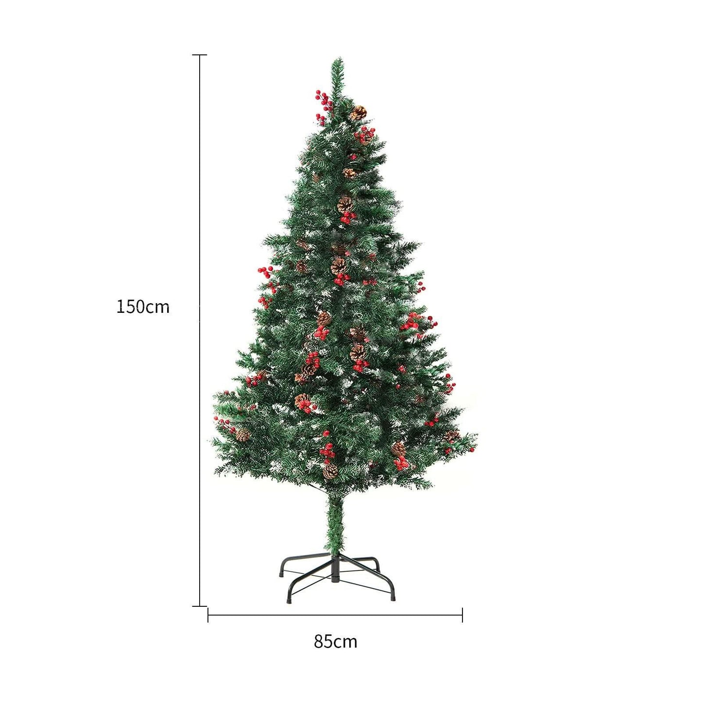 Artificial Snow Christmas Tree - Elegant PVC Winter Wonderland Decor
