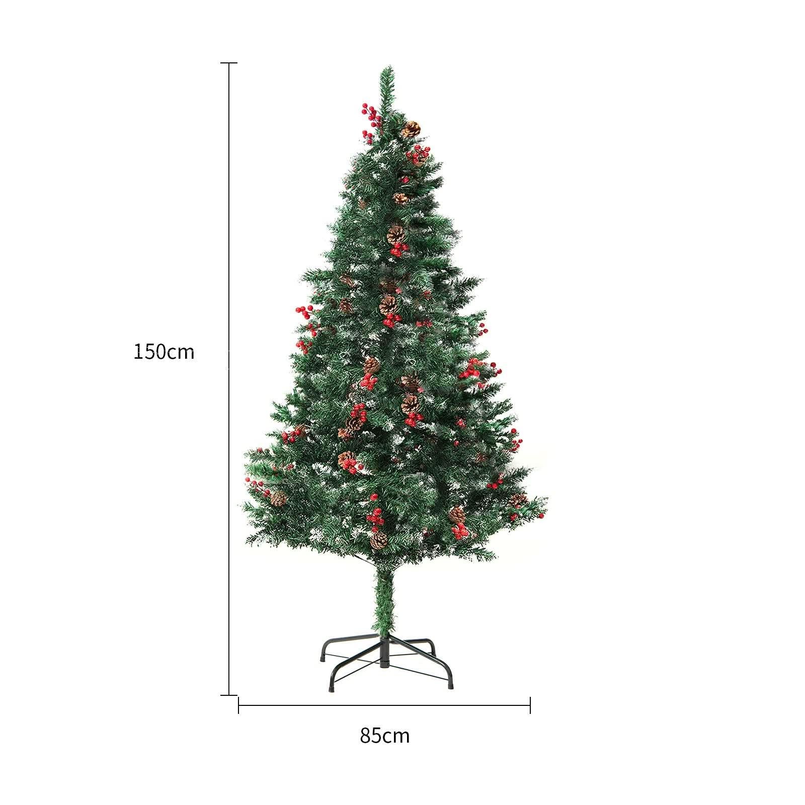 Artificial Snow Christmas Tree - Elegant PVC Winter Wonderland Decor