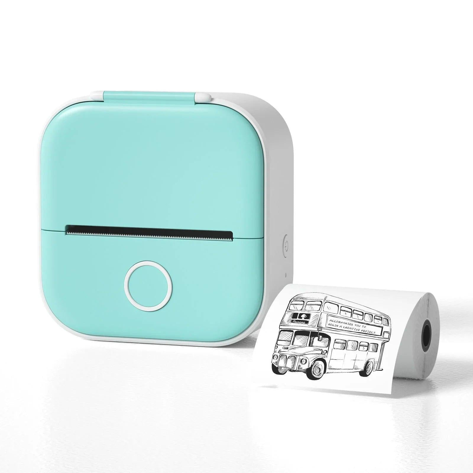 Portable Mini Thermal Label Printer - ZentroMart