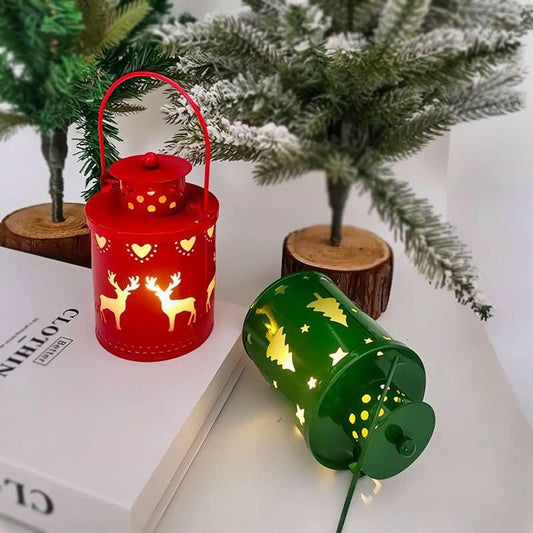 Christmas LED Candle Lantern – Nordic Style Holiday Decoration