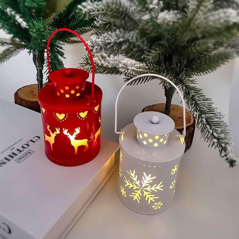 Christmas LED Candle Lantern – Nordic Style Holiday Decoration