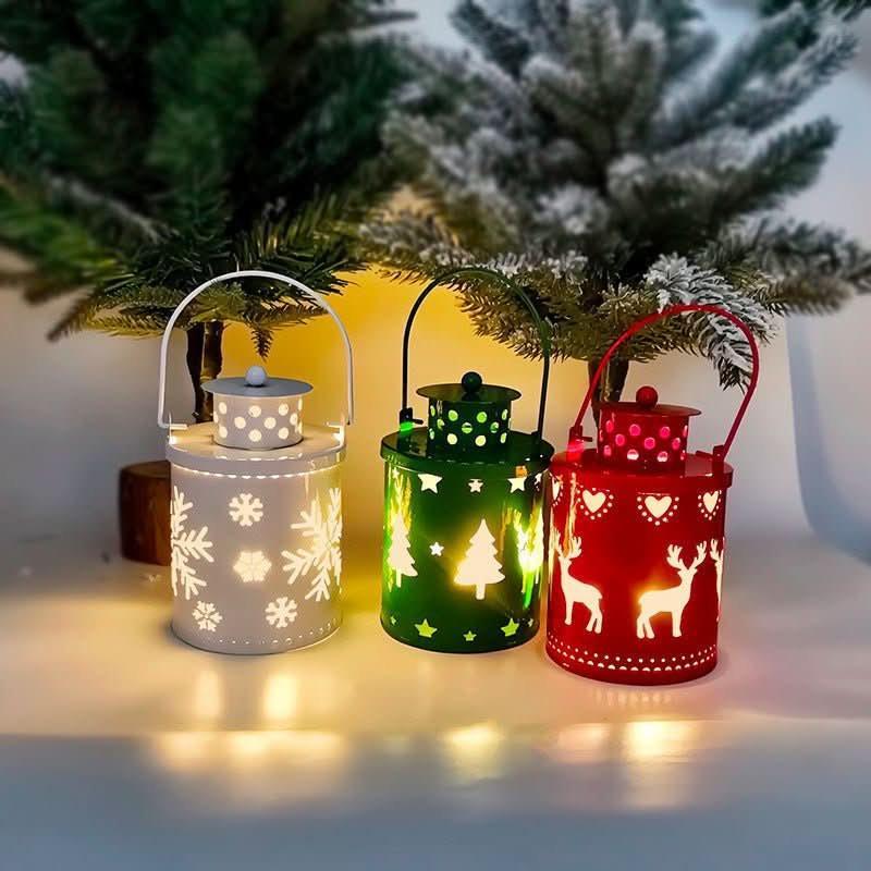 Christmas LED Candle Lantern – Nordic Style Holiday Decoration